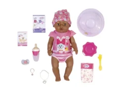 Baby Born Magic Ruskeasilm&auml;inen tytt&ouml; -vauvanukke, 43 cm