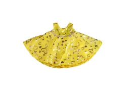 Kimalteleva keltainen mekko, 40 cm