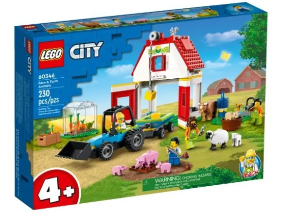 LEGO City 60346 Ulkorakennus ja maatilan eläimet