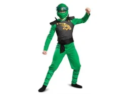 Lego Ninjago Lloyd Classic Naamiaisasu, vihre&auml;, koko S